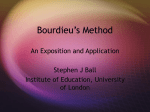 Bourdieu’s Method - National Chung Cheng University