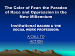INSTITUTIONAL RACISM & THE SOCIAL WORK PROFESSION:
