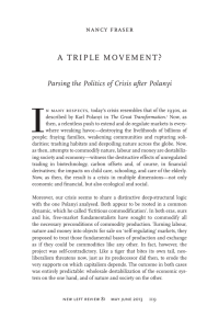 I A   T R I P L E  ... nancy fraser Parsing the Politics of Crisis after Polanyi