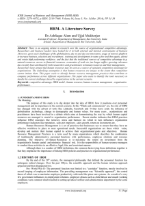 IOSR Journal of Business and Management (IOSR-JBM)