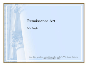 Renaissance History and Art