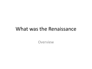 What was the Renaissance - Mr. Martin's History site