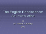 The English Renaissance: An Introduction