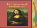The Renaissance and Reformation Unit