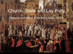 Church, State and Lay Piety Florence and Venice in the