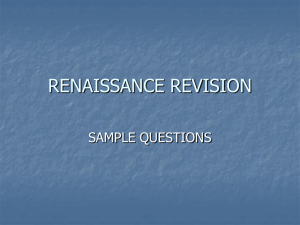 renaissance revision - Mr McElhinney`s History Class