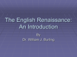 The English Renaissance