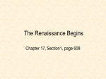 The Renaissance Begins