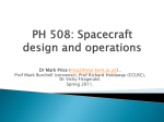 PH 508: Spacecraft design and operations