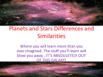 Planets and Stars Differences and Similarities
