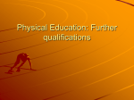 Physical Education: Further qualifications