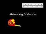 Measuring Distances - Stockton University