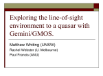 A GMOS dissection of the line-of