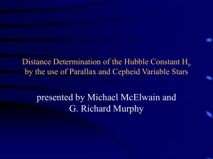 Distance Determination of the Hubble Constant Ho by the