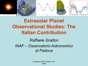 Extrasolar Planet Studies:The Italian Contribution