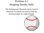 Problem 4.1 Stopping Sneaky Sally