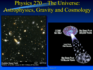 Astronomy 201 Cosmology