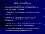 White Dwarf Stars - University of California Observatories