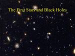 The First Stars and Black Holes