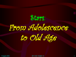 Stars: from Adolescence to Old Age