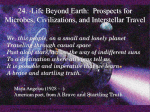 24. Life Beyond Earth: Prospects for Microbes