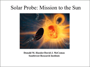 Solar Probe: Mission to the Sun