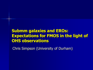 EROs and submm galaxies: Expectations for FMOS in the