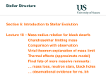 Stellar Structure - Astronomy Centre : Research