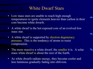 White Dwarf Stars