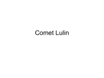 Comet Lulin - indstate.edu