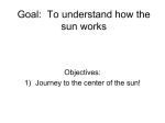 Goal: To understand how the sun works
