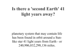 Is there a 'second Earth' 41 light years away?