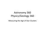 Astronomy 360 Physics/Geology 360