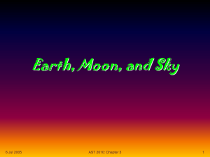 Earth, Moon, and Sky - Wayne State University