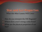 Star and Sun Properties