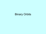 Binary Orbits