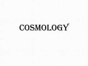 Cosmology - Stockton University