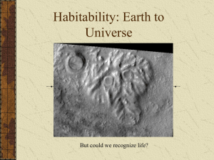 Habitibility of Earth, in our Solar System, and Beyond