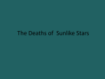 Death of sun
