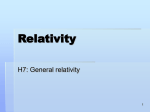 Intro to general relativity