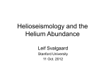 Helioseismology and the Helium Abundance