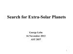Extrasolar Planets, Lebo, 8-1