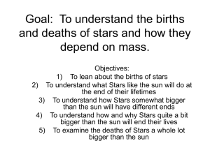 To understand the deaths of stars and how it