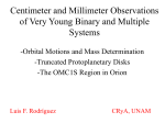 Centimeter and Millimeter Observations of Very Young Binary Systems