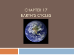 Chapter 17 Earth`s Cycles