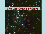 The Life Cycles of Stars
