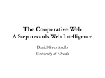 The Cooperative Web A Step towards Web Intelligence