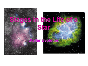 Stages in the Life of a Star