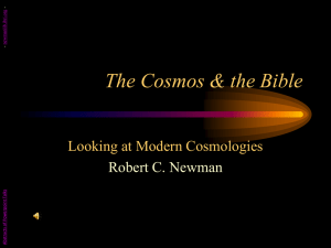 The Cosmos & the Bible
