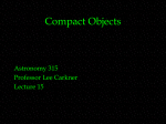 Compact Objects